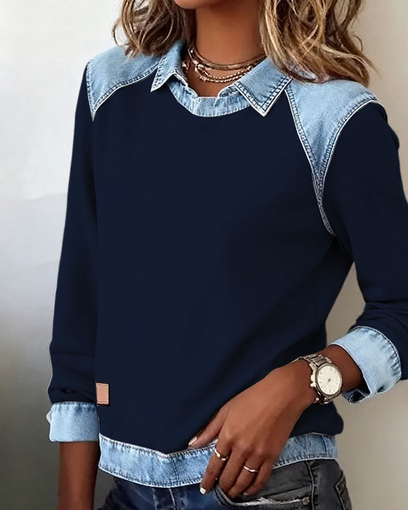 Paige | Trendy Long Sleeve Button-Up Shirt