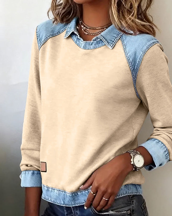 Paige | Trendy Long Sleeve Button-Up Shirt