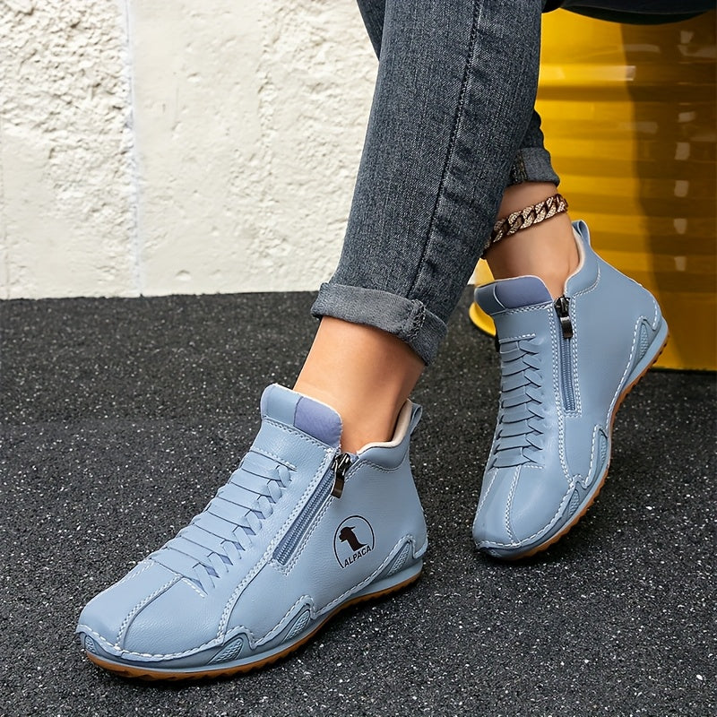 Juniper – All-Weather Comfort Shoes with Zip Closure