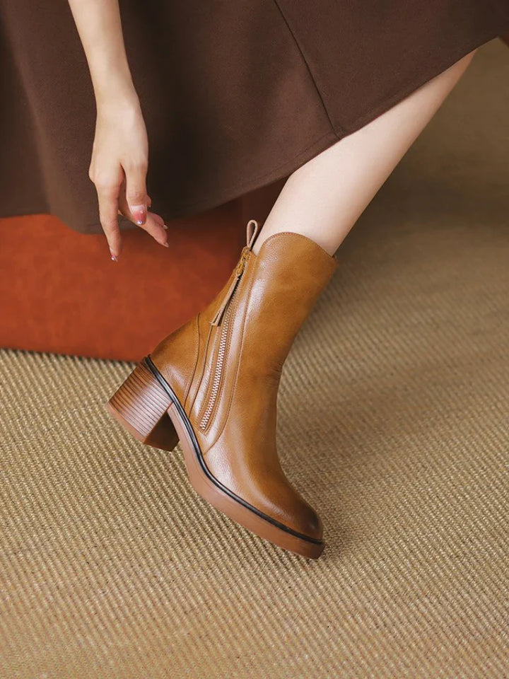 Barbara | Block Heel Ankle Boots