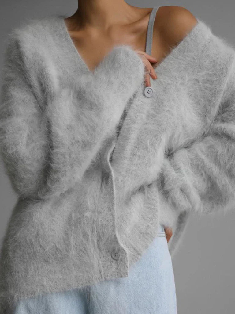 Celeste | Luxe Fuzzy Cardigan