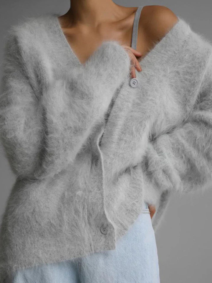 Celeste | Luxe Fuzzy Cardigan