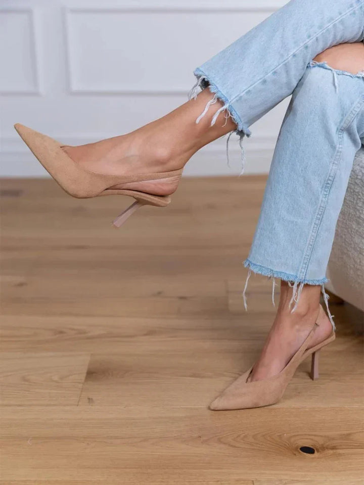 Isabelle | Pointed Toe Slingback Heels