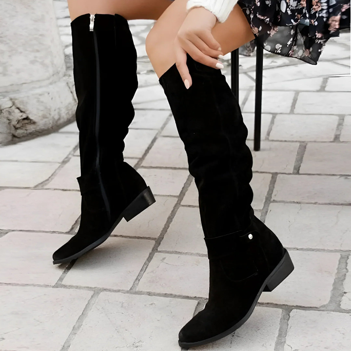 Amelia | Elegant Suede Ankle Boots for a Chic Look