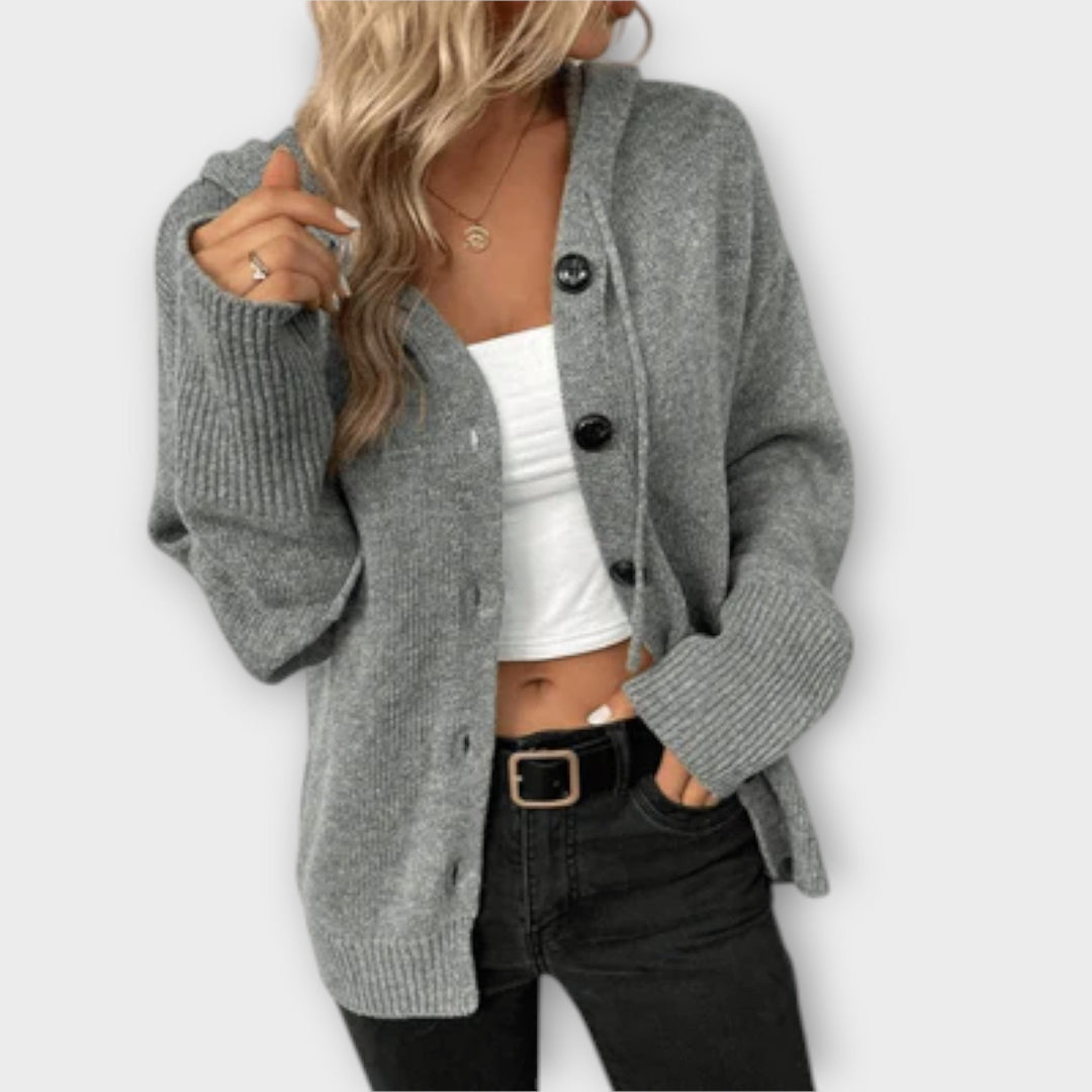 Edith | Cozy Knit Button-Front Cardigan for Stylish Comfort