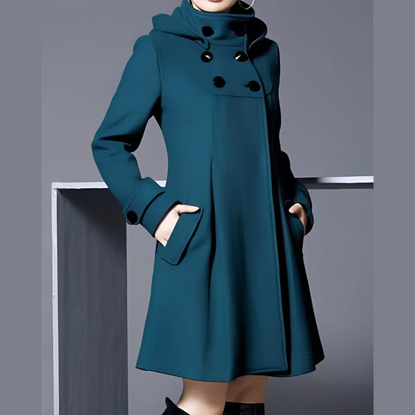 Adele  - Elegant Jacket with Double Pockets and Hood