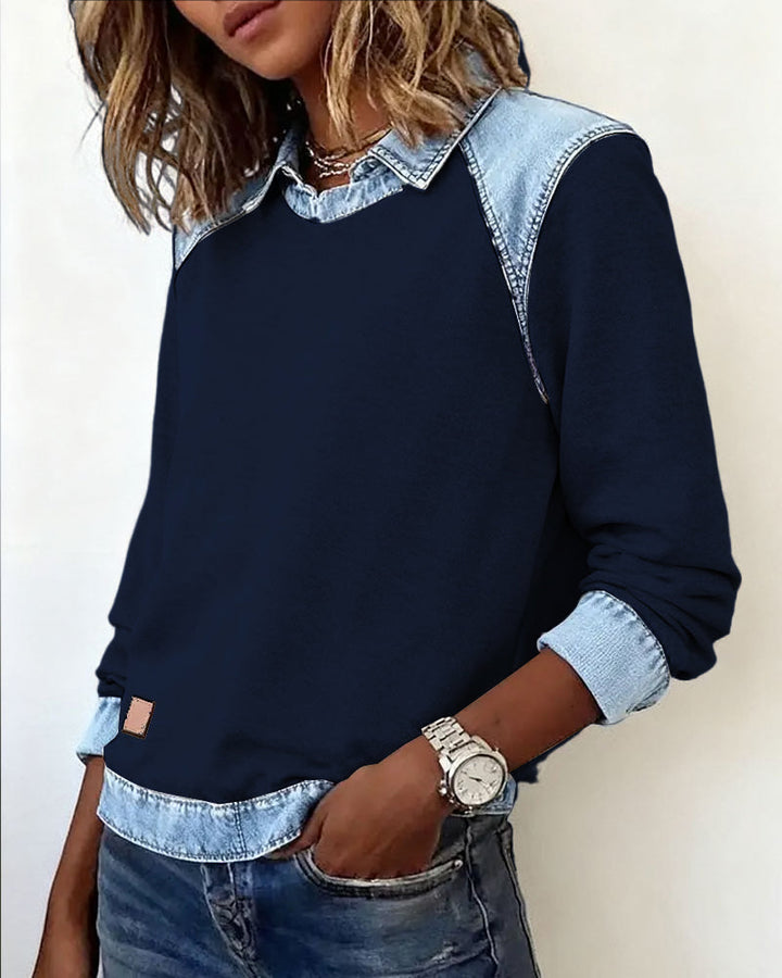 Paige | Trendy Long Sleeve Button-Up Shirt