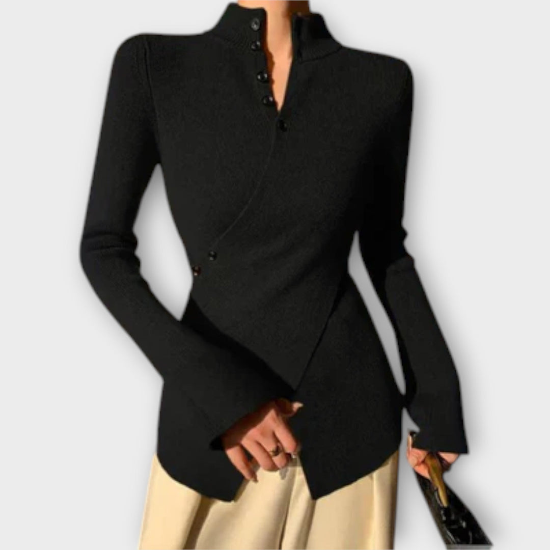 Imogen | Sophisticated Knitted Cotton Sweater for a Chic Look