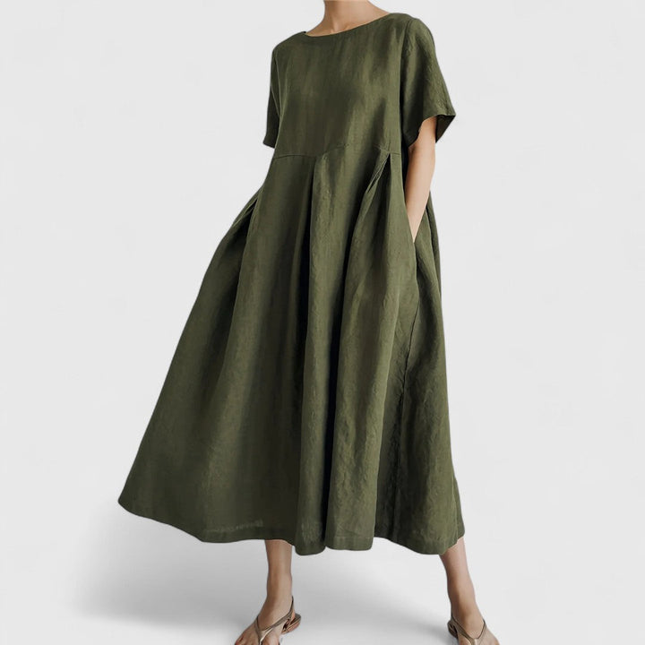 Ellie - Elegant Tummy Covering Maxi Dress