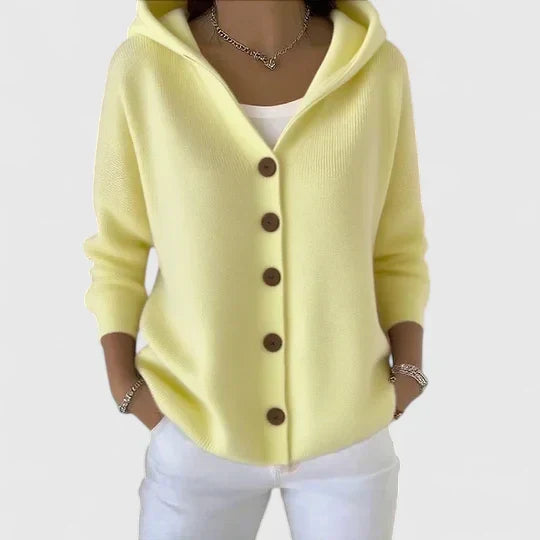Lila | Soft Knit Hoodie Cardigan