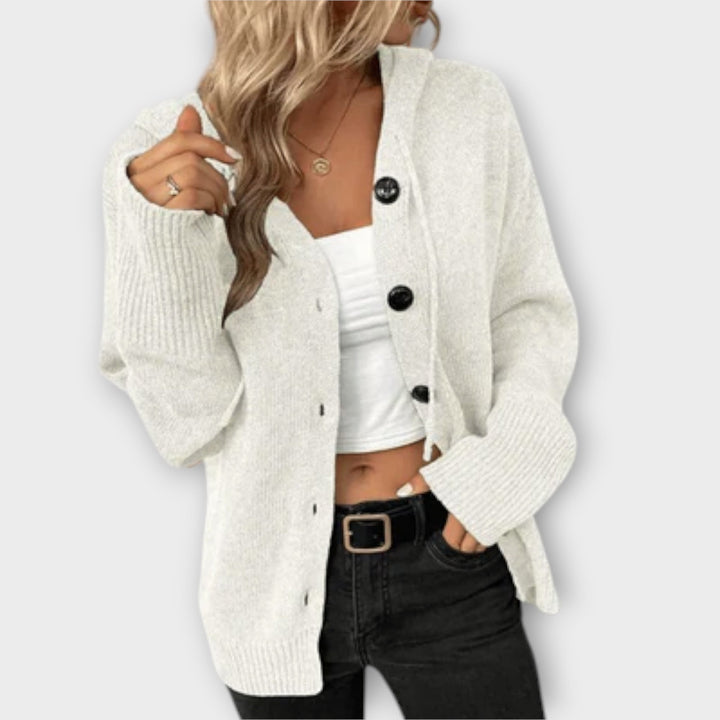 Edith | Cozy Knit Button-Front Cardigan for Stylish Comfort
