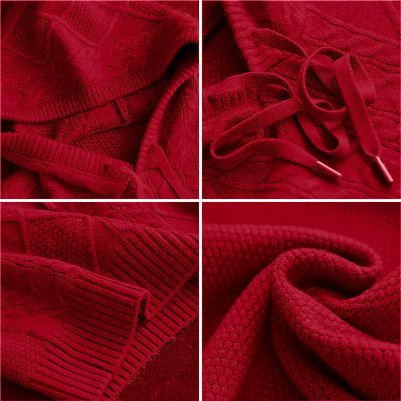 Emily | Cozy Cable Knit Hoodie