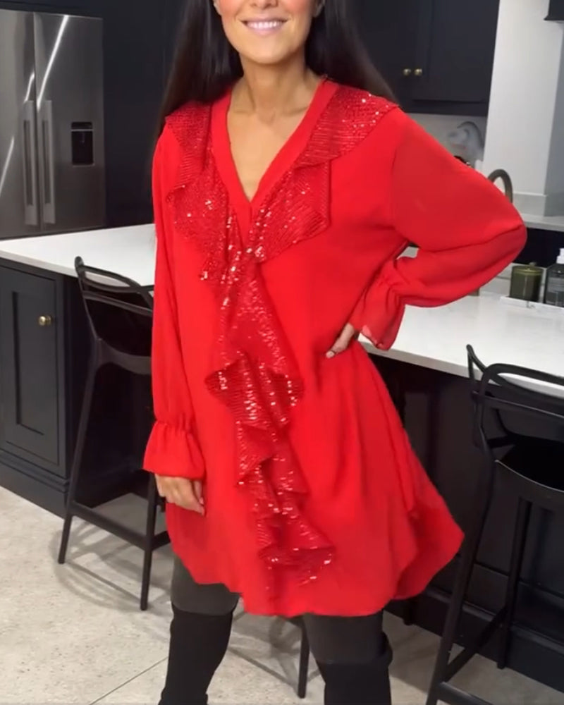 Mya | Ruffled Blouse with Elegant Style