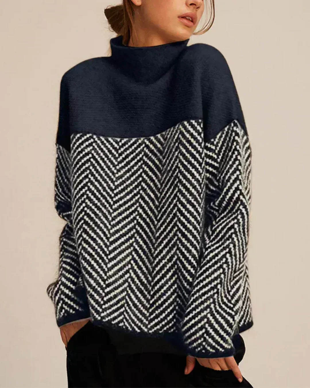 Norah | Cotton Turtleneck Pullover