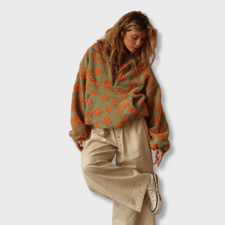 Maren | Elegant Floral Lace Sweater