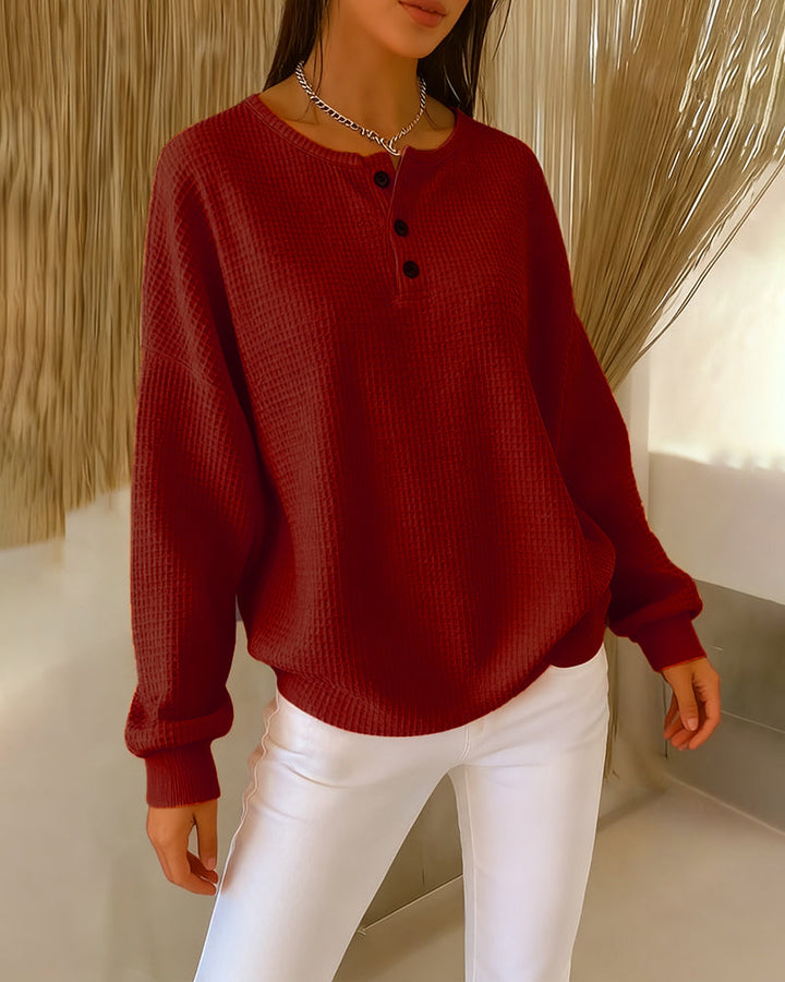 Niamh | Casual Trendy Solid Color Long Sleeve Sweatshirt