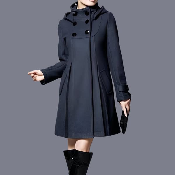 Adele  - Elegant Jacket with Double Pockets and Hood