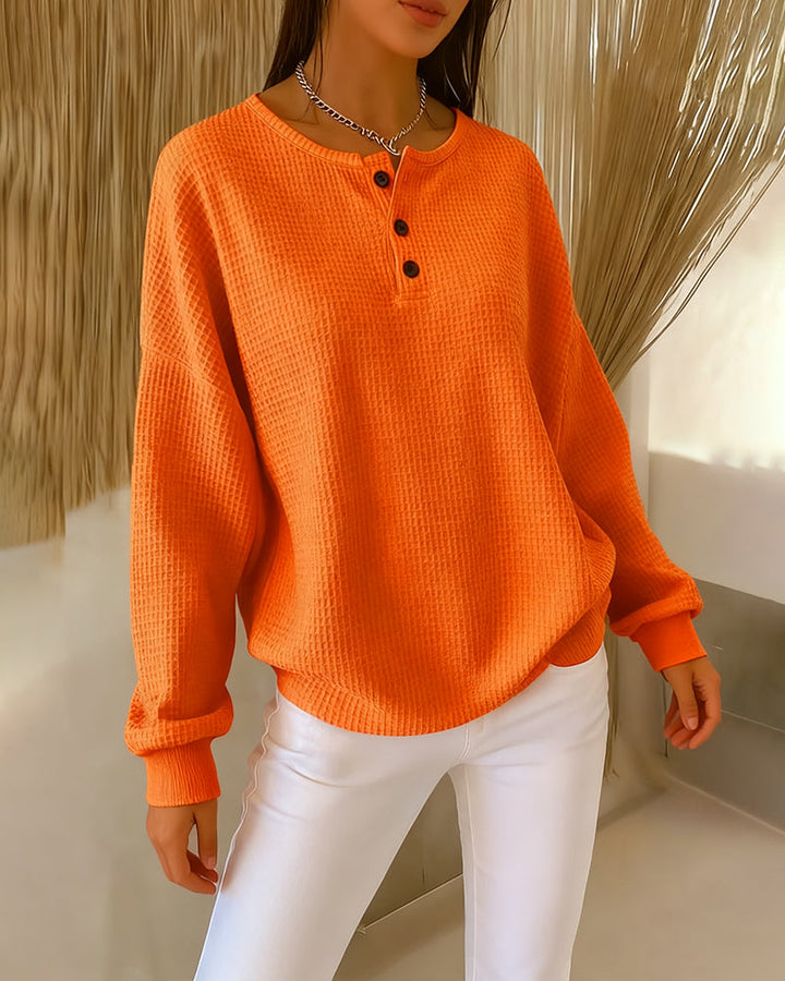 Niamh | Casual Trendy Solid Color Long Sleeve Sweatshirt