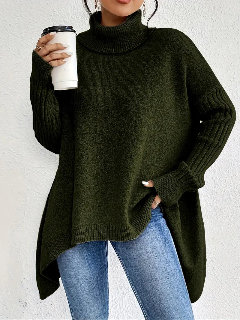 Genevieve | Elegant Long Turtleneck Sweater for Classic Warmth