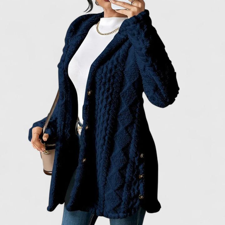 Autumn- Plush Hooded Cardigan