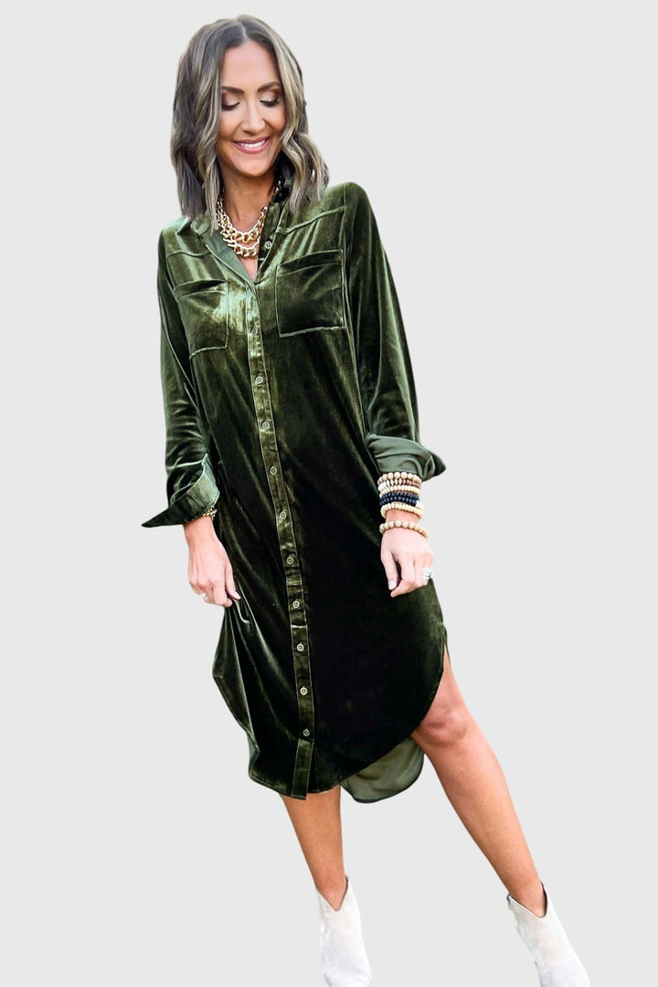 Camille - Casual Velvet Dress