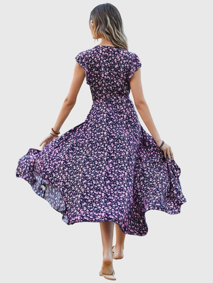 Adele - Sleeveless Floral Dress