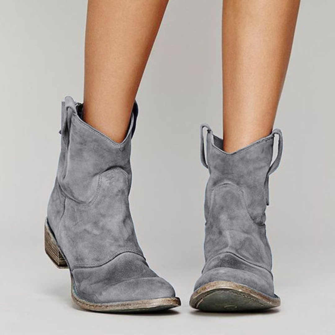 Chloe | Elegant Suede Ankle Boots for a Sophisticated Style