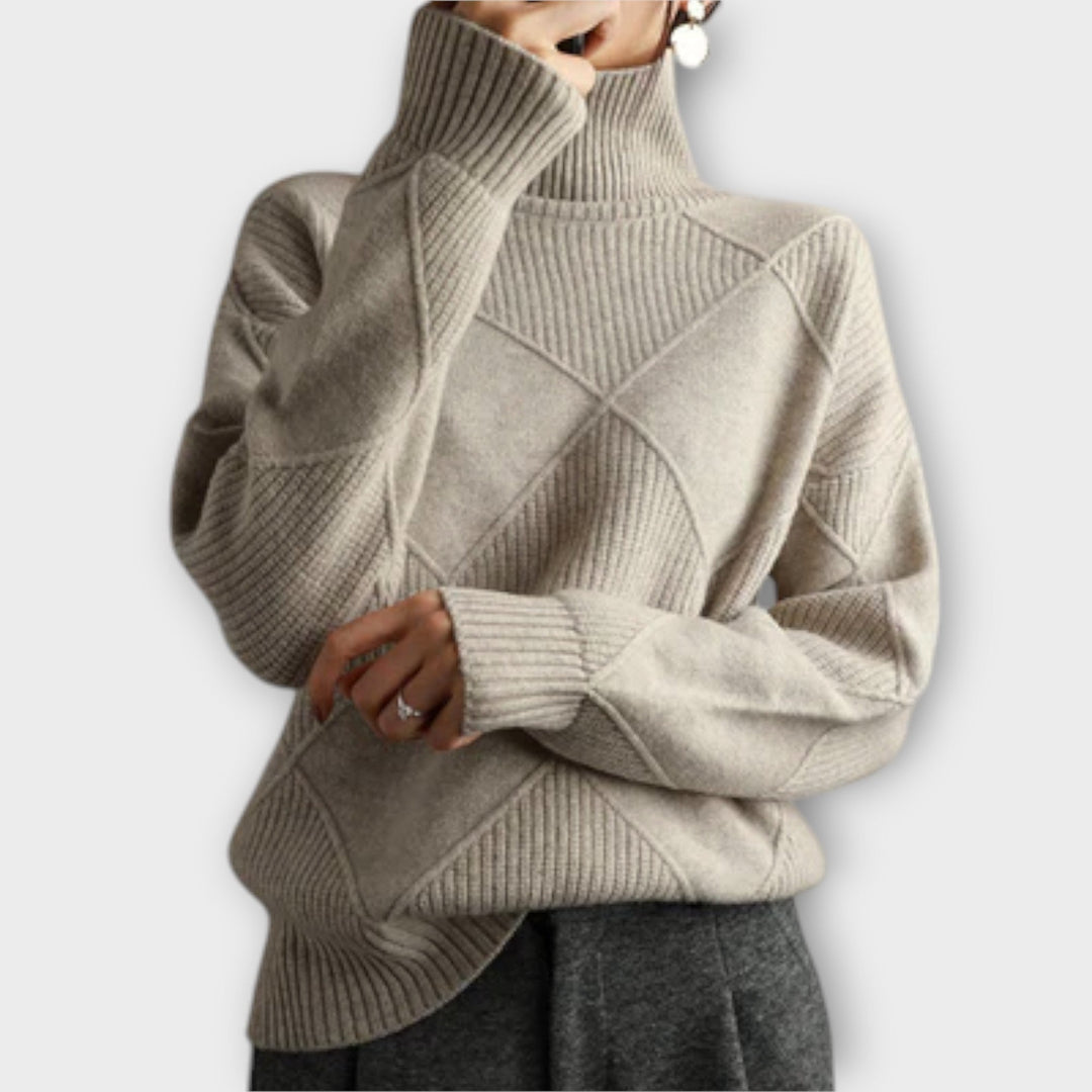 Delphine | Comfortable Turtleneck Sweater for Timeless Warmth