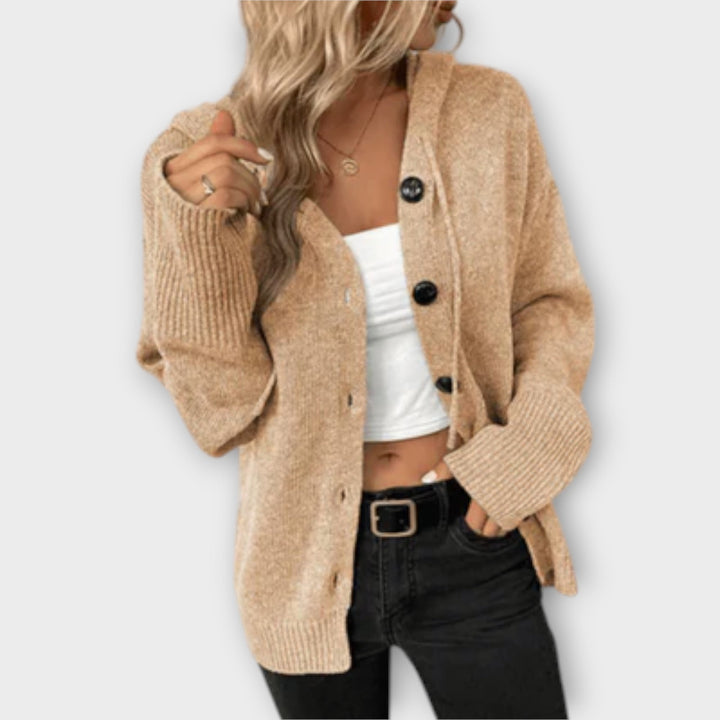 Edith | Cozy Knit Button-Front Cardigan for Stylish Comfort