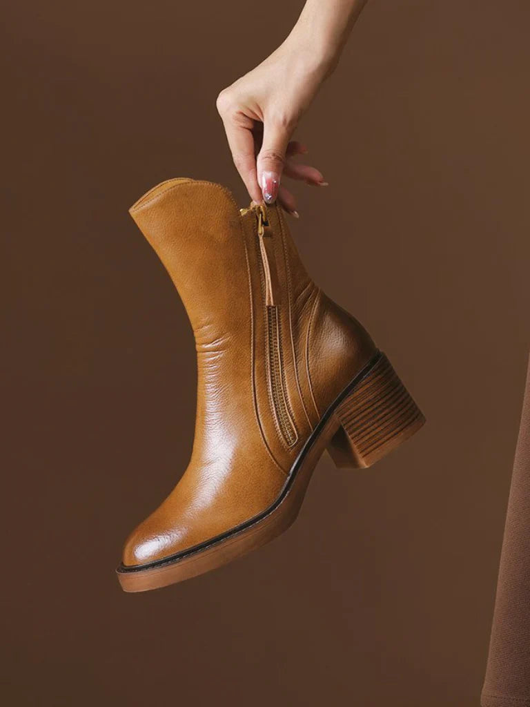 Barbara | Block Heel Ankle Boots