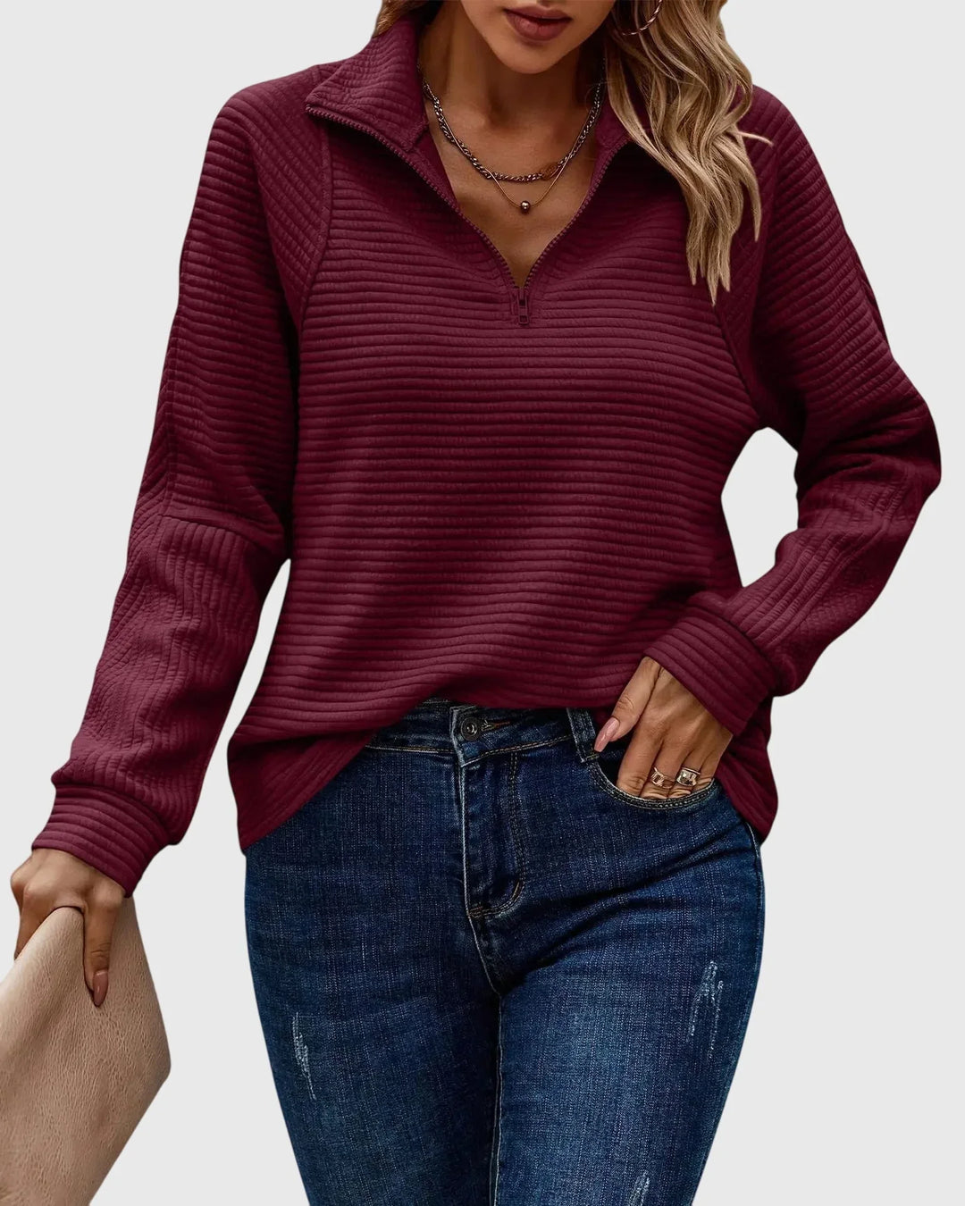 Molly | Half-Zip Sweater for Effortless Fashion