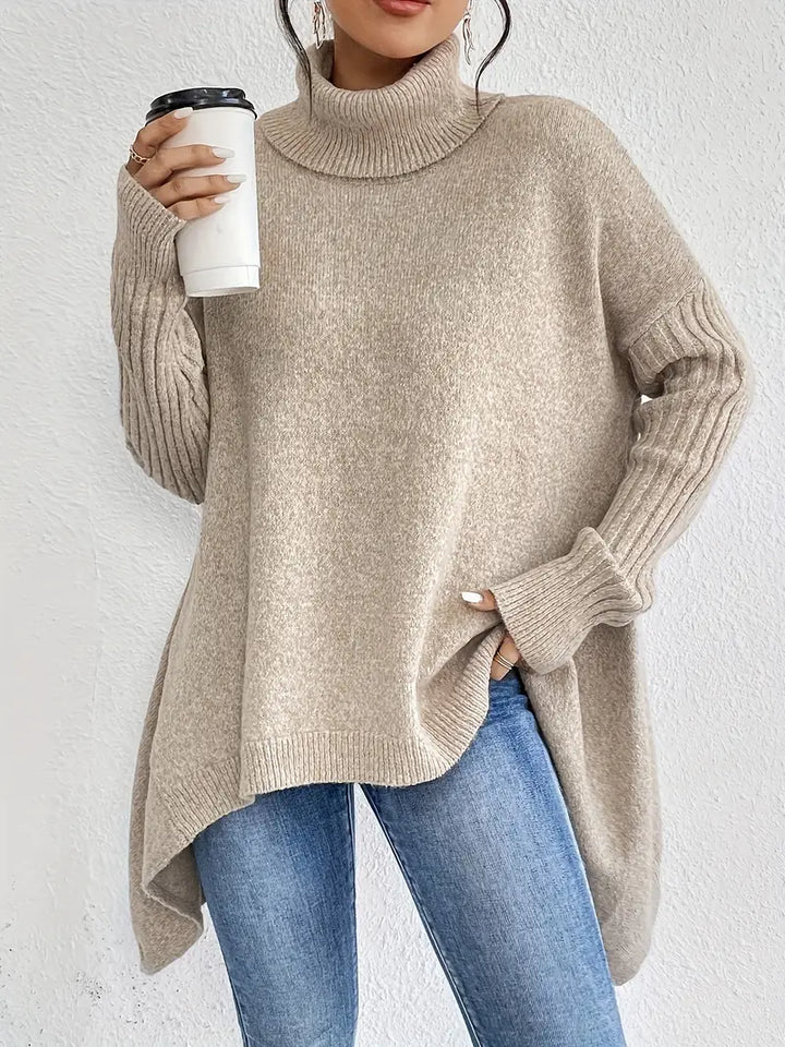 Genevieve | Elegant Long Turtleneck Sweater for Classic Warmth