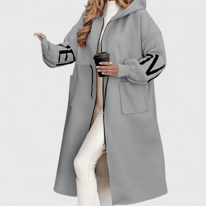 Adina - Elegant Hooded Cardigan