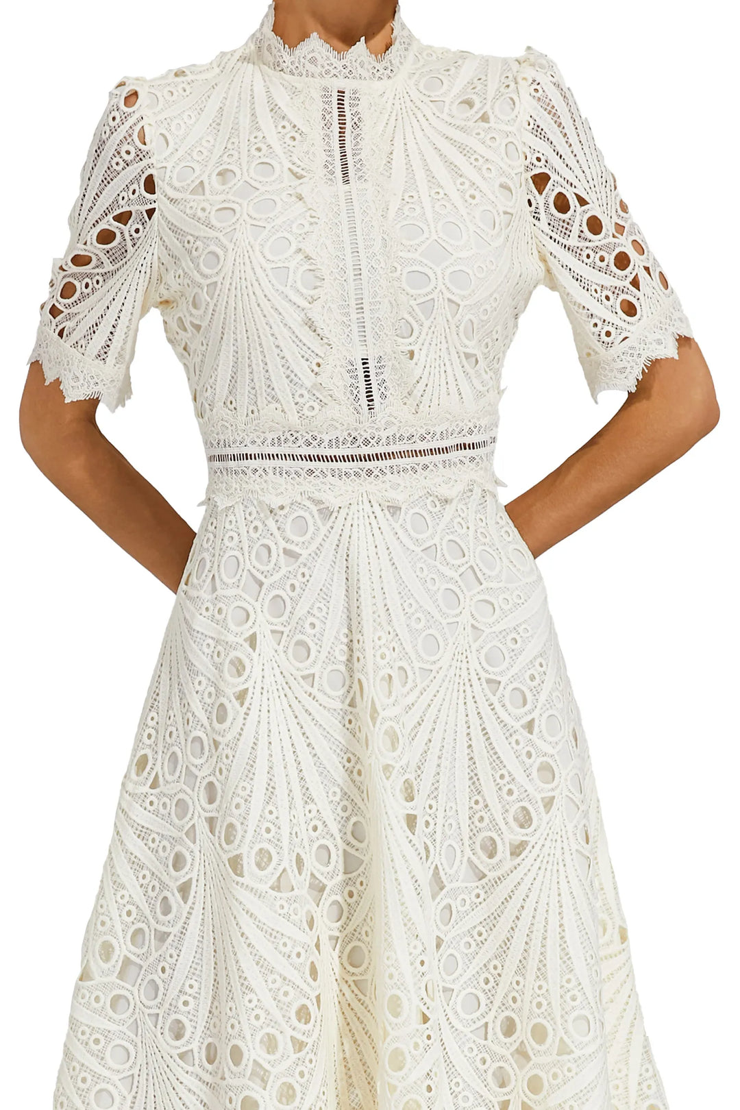 Hallie - Lace Midi Dress