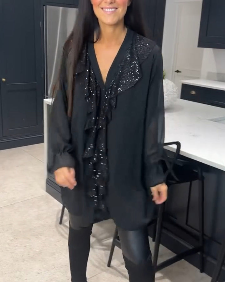 Mya | Ruffled Blouse with Elegant Style