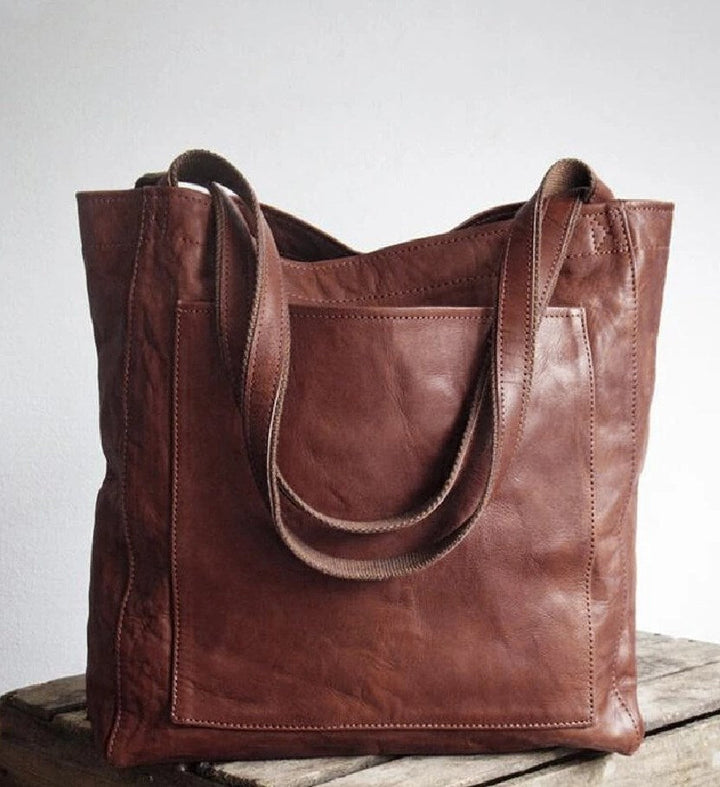 Olivia | Classic Leather Tote