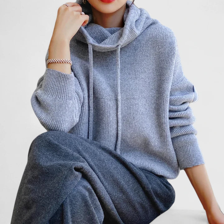 Marie | Knitted Hooded Sweater for Everyday Comfort
