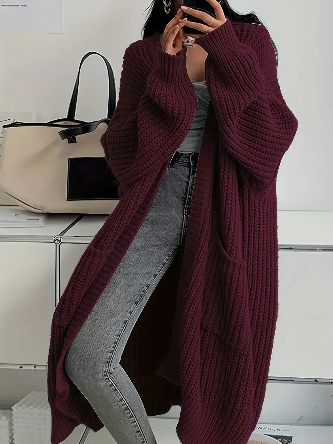 Alice | Warm Longline Cardigan for Confident Style