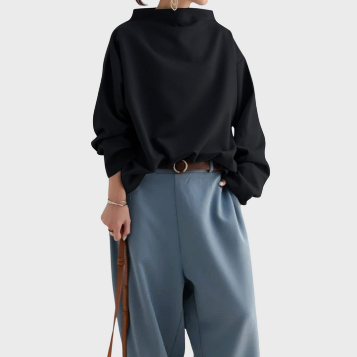 Elsie | Elegant Casual High Neck Top
