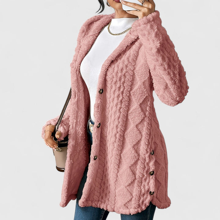 Autumn- Plush Hooded Cardigan