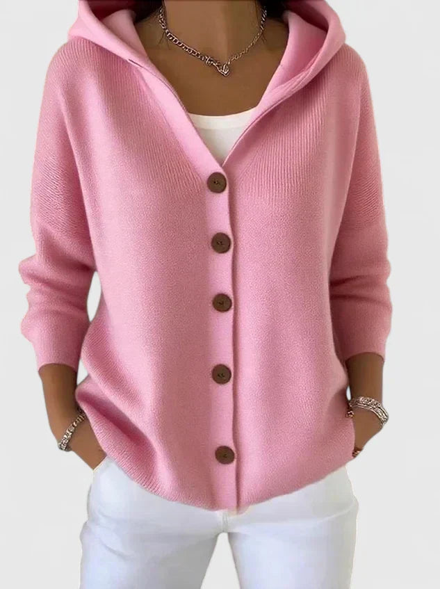 Lila | Soft Knit Hoodie Cardigan