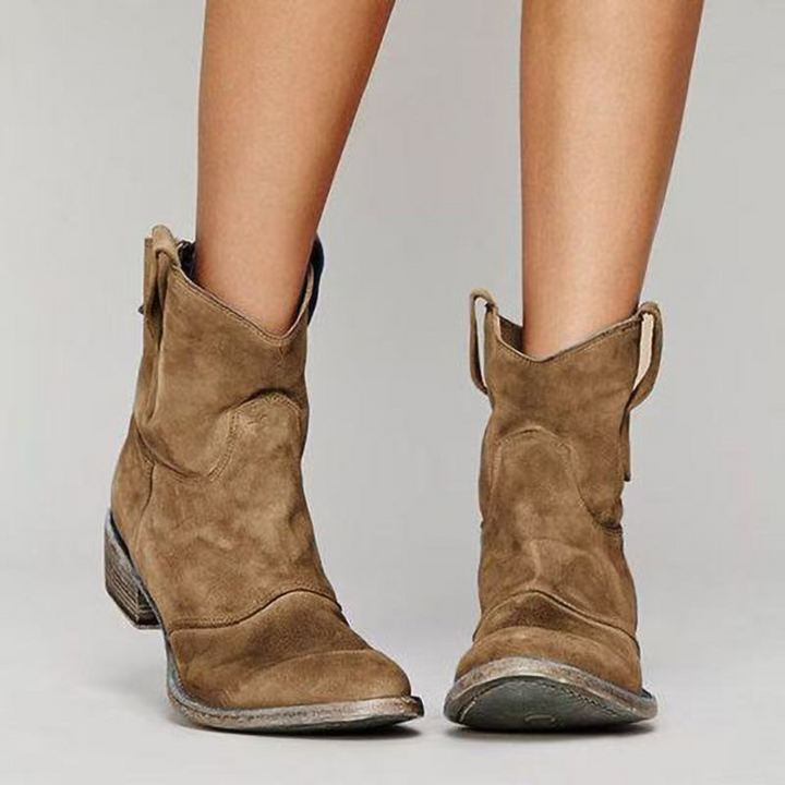 Chloe | Elegant Suede Ankle Boots for a Sophisticated Style