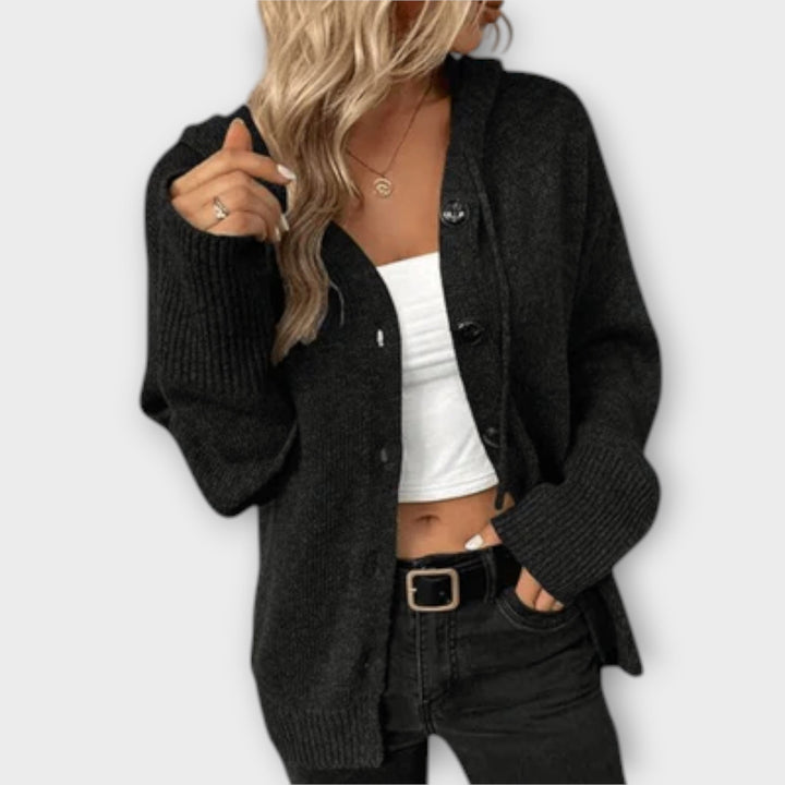 Edith | Cozy Knit Button-Front Cardigan for Stylish Comfort