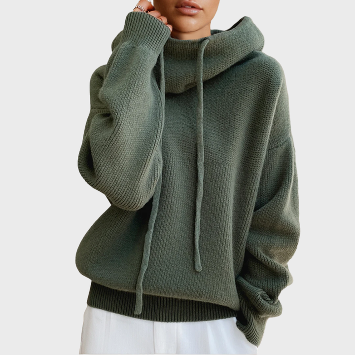 Rowan | Wool Hoodie with Drawstring for Stylish Comfort