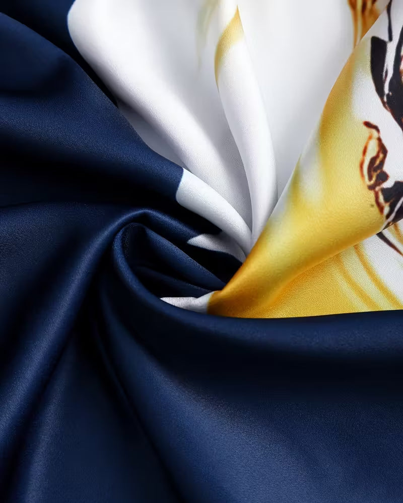 Briony | Printed Right Shoulder Reversed Blouse