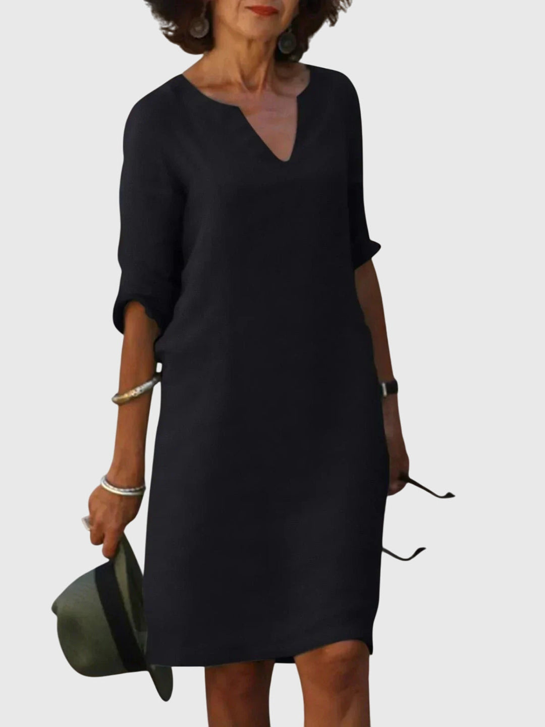 Chelsea - Casual V-Neck Dress