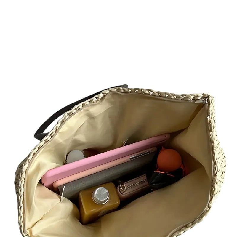 Matilda | Large Woven Fabric Tote Bag