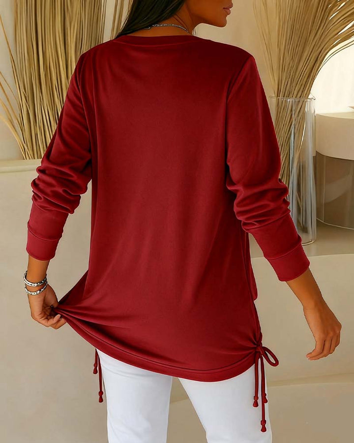 Elspeth | Two-Tone Sequin Top Effect Two-in-One