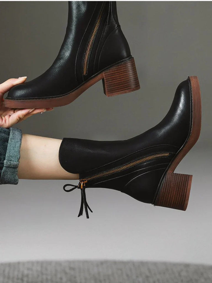 Barbara | Block Heel Ankle Boots