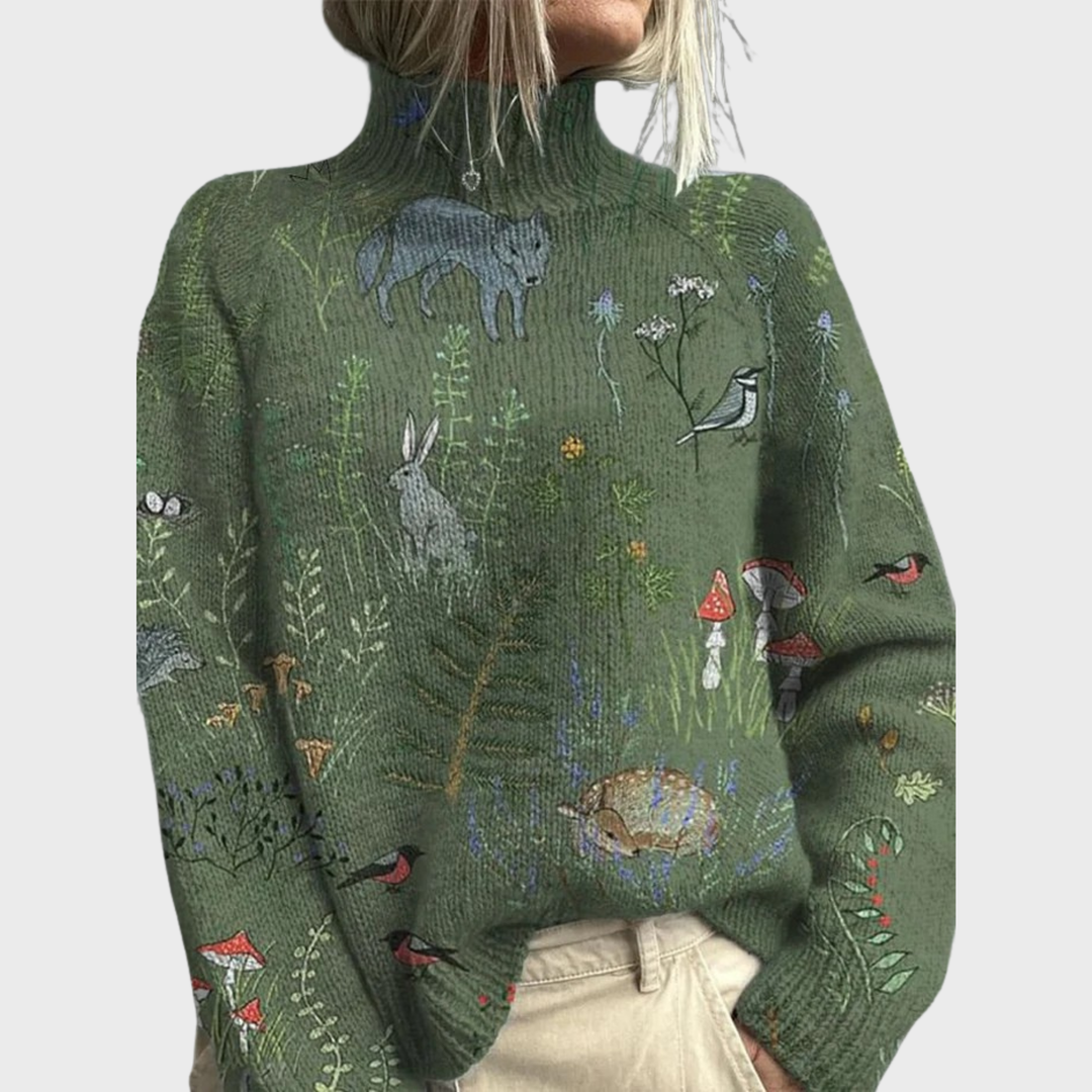 Harriet-Anne | Forest-Inspired Cozy Knit Sweater